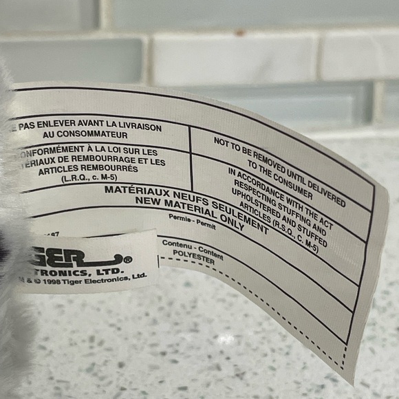 1998 Furby Pink & Gray Black Leopard Spots Brown Eyes Tiger Elect. TESTED WORKS! - Picture 7 of 11